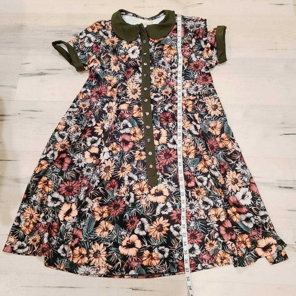 Eshakti Collared Button Front Swing Dress - image 6